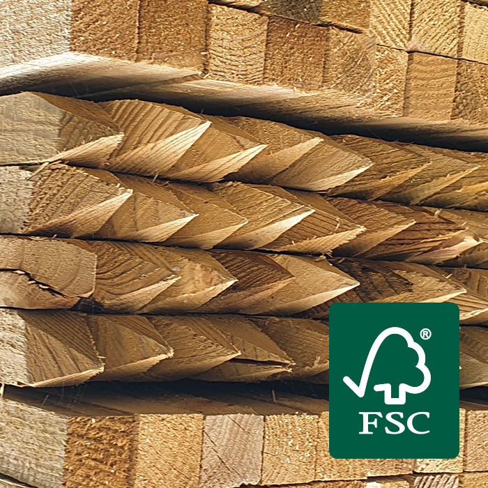 Simbolo di stake in legno per rappresentare le scommesse