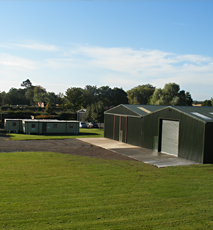 The new shed at British Hardwood Tree Nursery